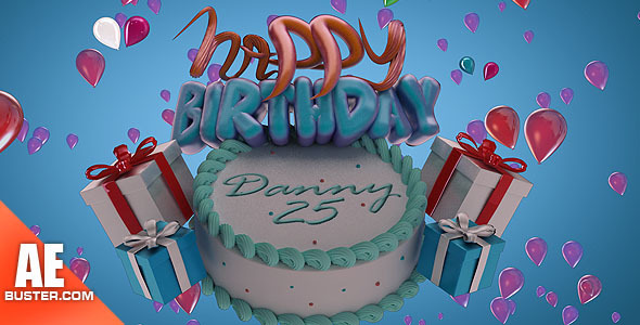 Happy Birthday Cake Lite Videohive After Effects Template Free Download Happy Birthday Cake Lite Videohive After Effects Template Free Download
